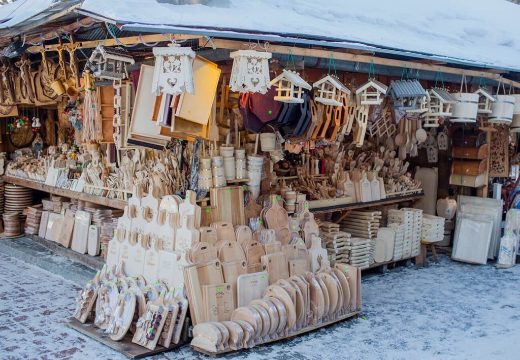 Zakopane Christmas Street Market in Winter