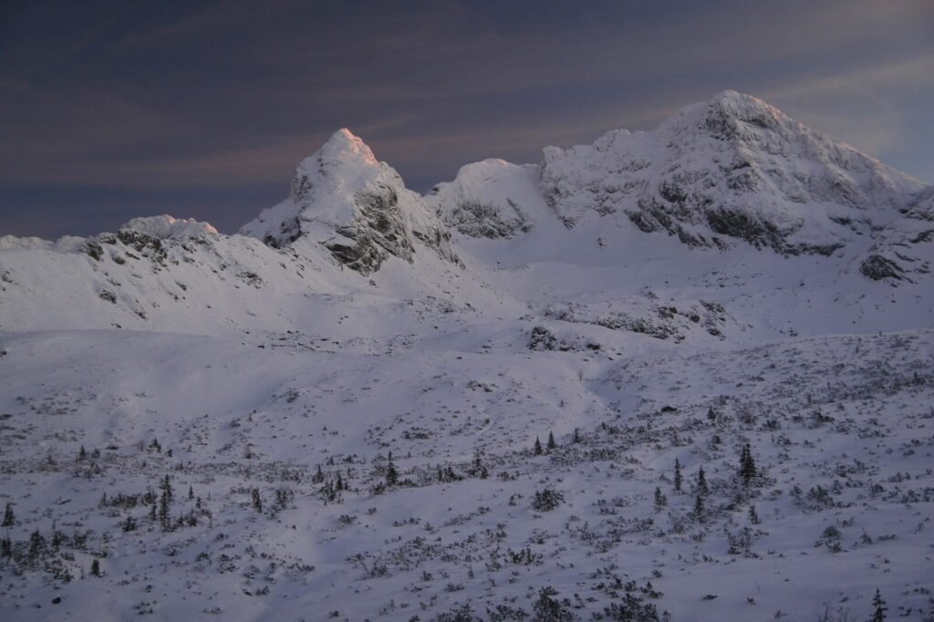 Koscielec peak in winter