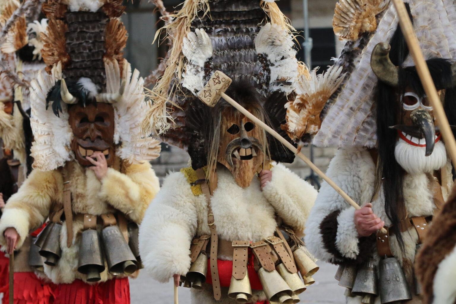 Kukeri in Bansko, Bulgaria